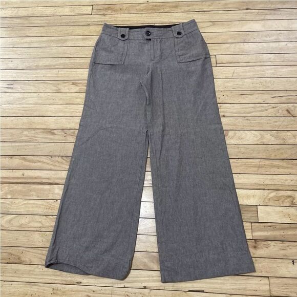 BANANA REPUBLIC Wool Dress Pants Women 10 Martin Brown Preppy Academia Office 10 - Picture 3 of 16